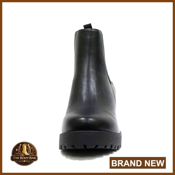 Ankle Boots with Lug Sole Platform Chunky Heel Elastic Gore - Picture 4 of 5